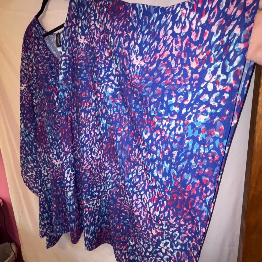 Swimsuits For All Blue and Pink Oversized Tunic - Picture 7 of 12